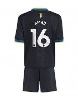 Manchester United Amad Diallo #16 Tredjedraktsett Barn 2025-26 Korte ermer (+ bukser)